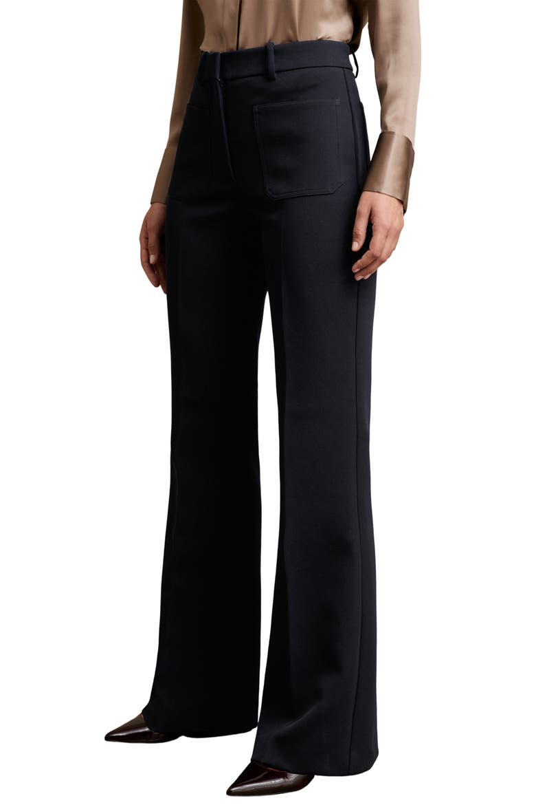 Priya Patch Pocket Wide Leg Pants, Alternate, color, BLACK