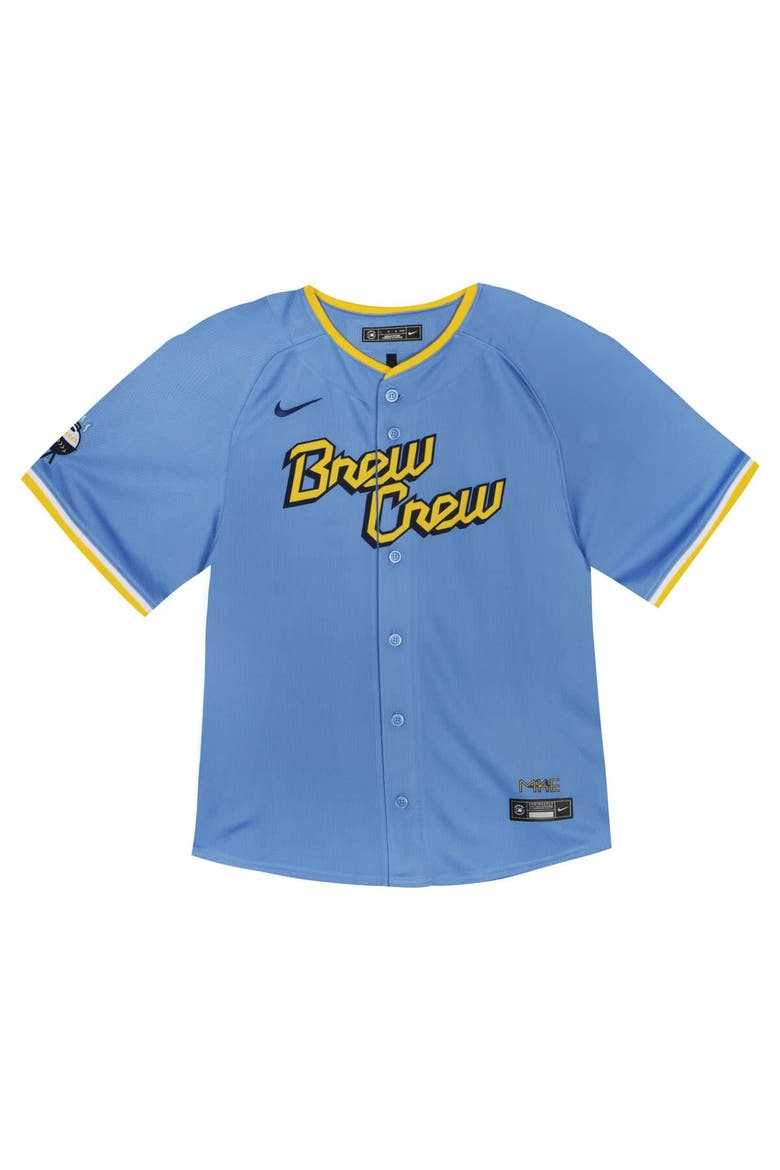 Toddler Nike  Blue Milwaukee Brewers City Connect Team Limited Jersey, Alternate, color, Blue