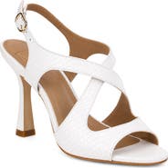 NINETY UNION Kalissa Croc-Embossed Leather Sandal