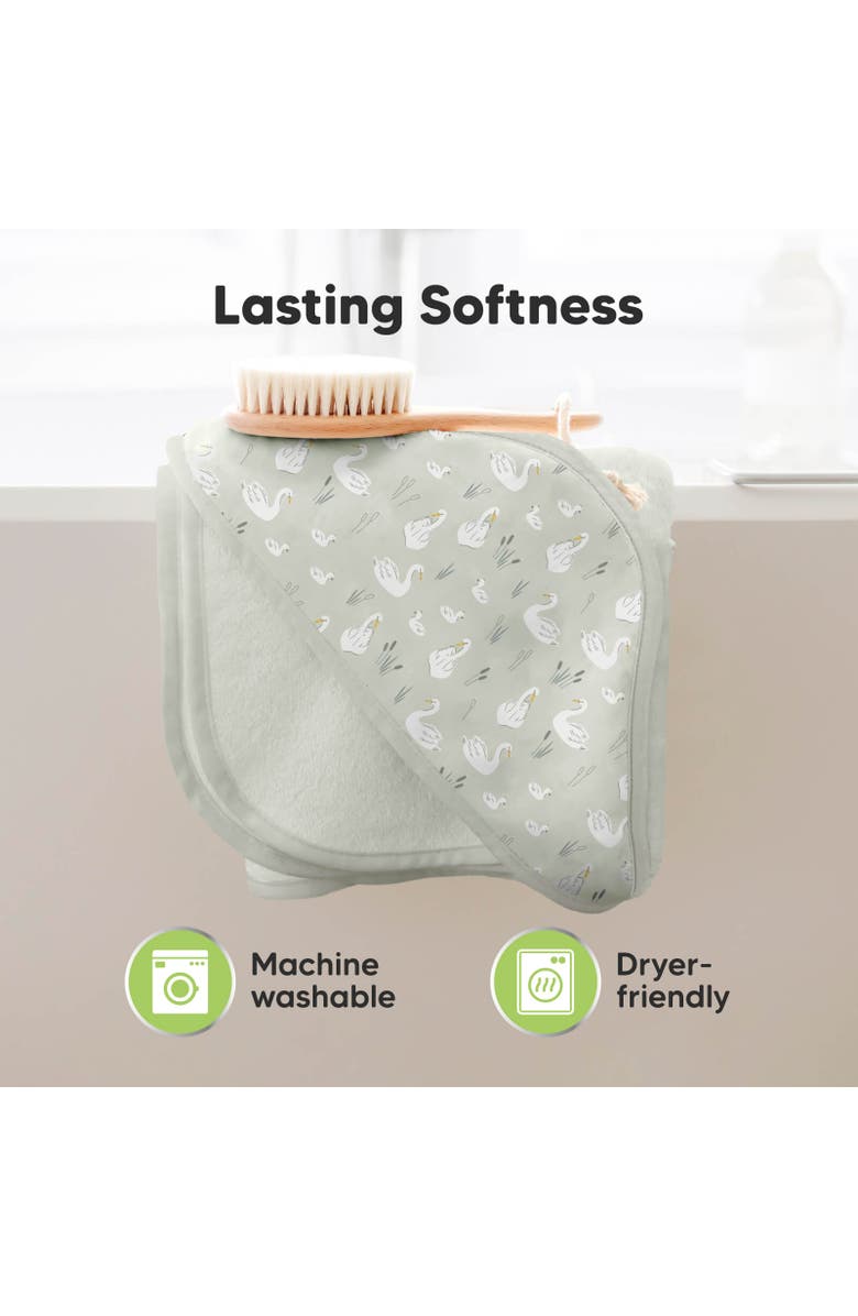 KeaBabies Luxe Baby Hooded Towel, Alternate, color, Serenity