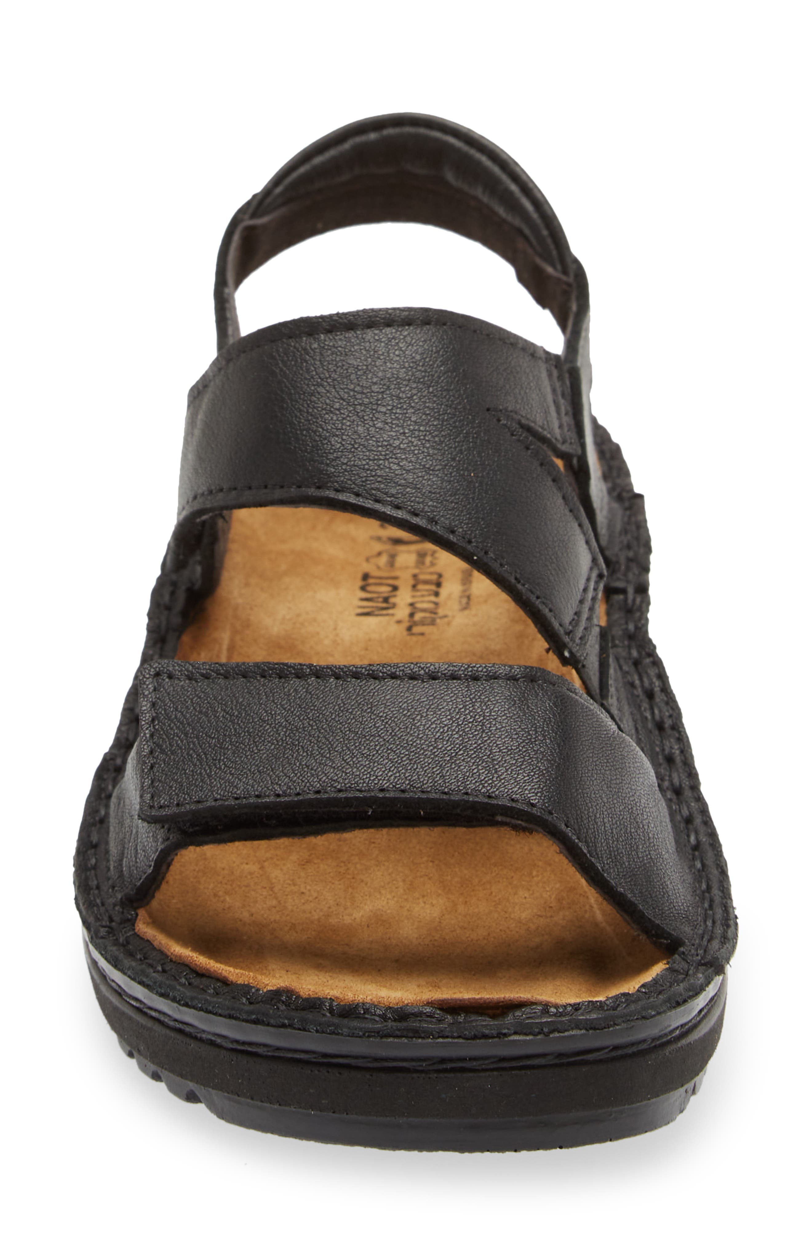 Naot Enid Sandal, Alternate, color, Jet Black Leathre