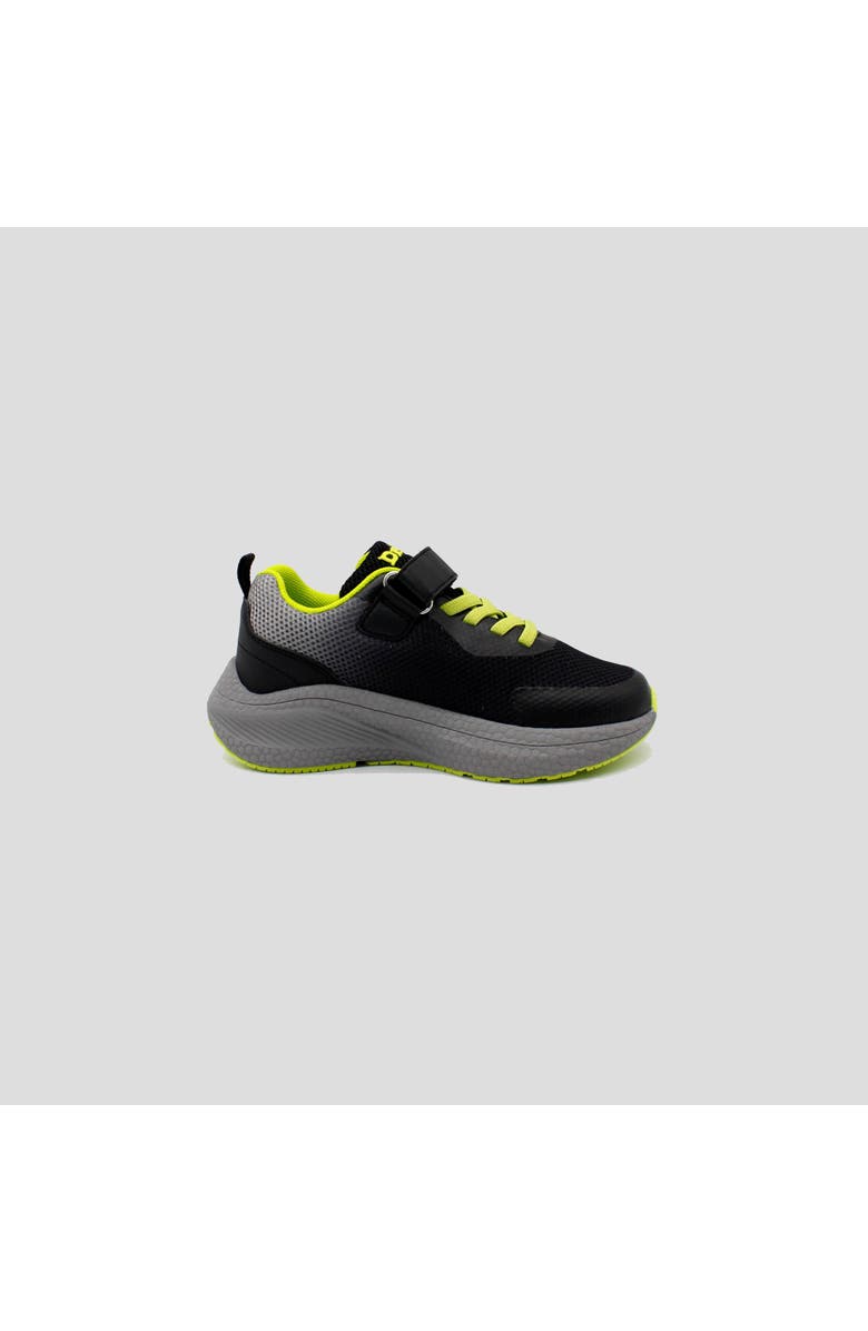 DrD Kids Footwear Turbo sneaker, Main, color, Black/Lime