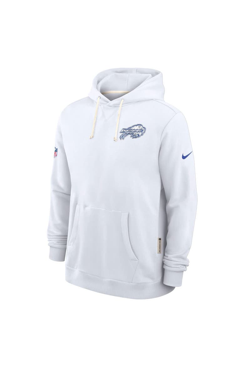 Men's Nike White Buffalo Bills 2025 Rivalries Collection Standard Issue Sideline Dri-FIT Hoodie, Alternate, color, White