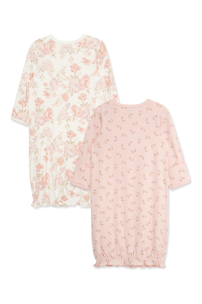 2-Pack Floral Print Stretch Viscose & Organic Cotton Gowns, Alternate, color, PINK FLORAL