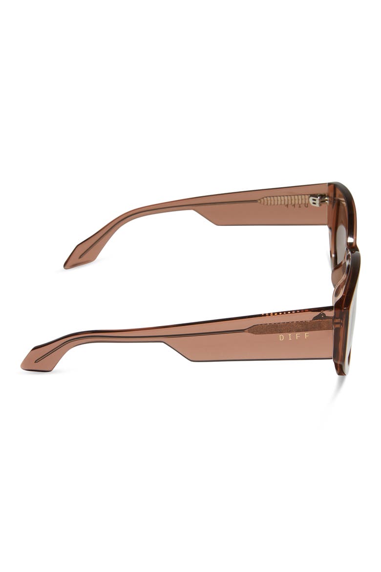 Drew 54mm Polarized Oval Sunglasses, Alternate, color, BROWN