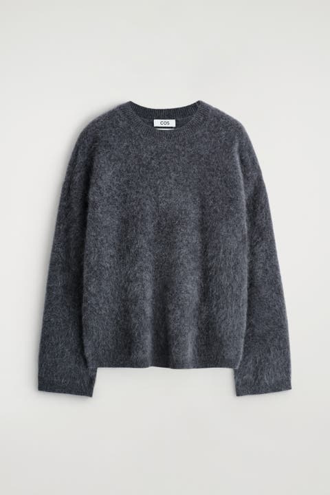 Brushed Pure Cashmere Crew-neck Sweater
