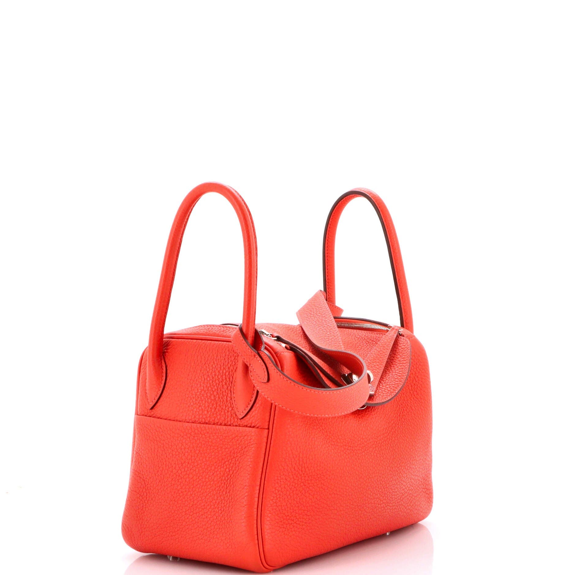 Pre-Owned Hermes Lindy Bag Clemence 26, Alternate, color, Rouge Pivoine
