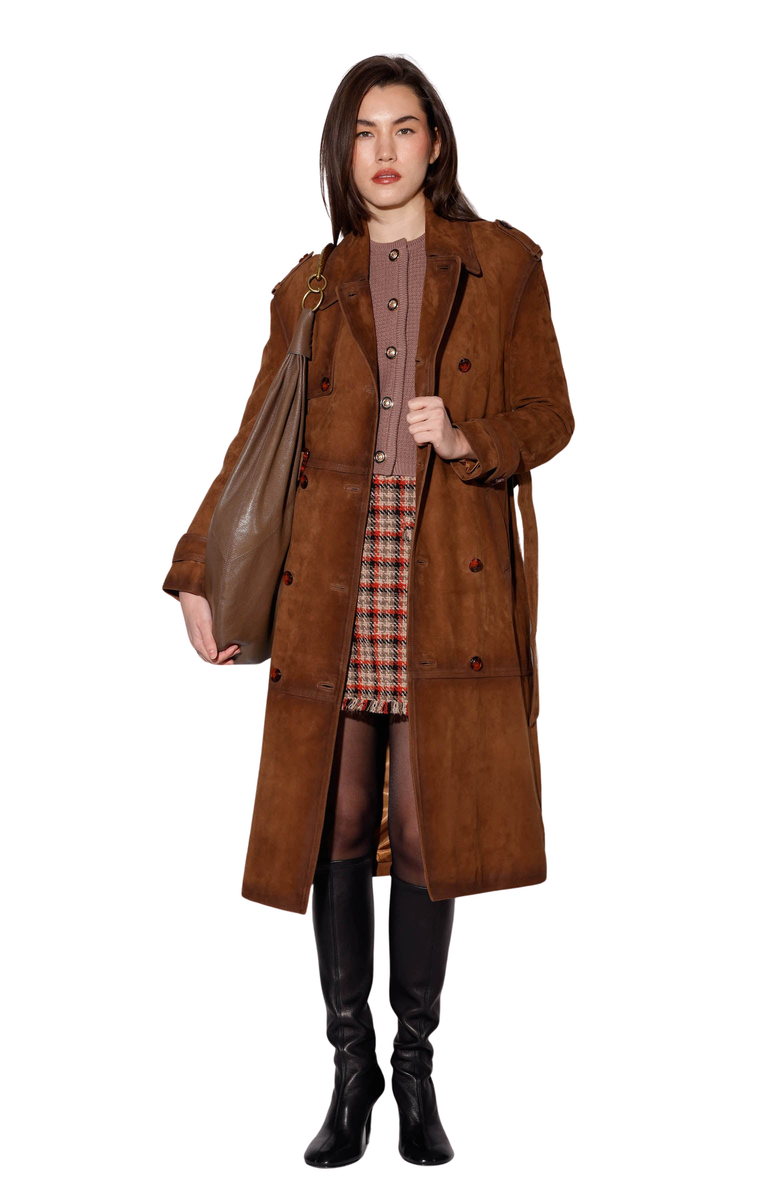 Walter Baker Jerome Trench, Main, color, Caramel Suede