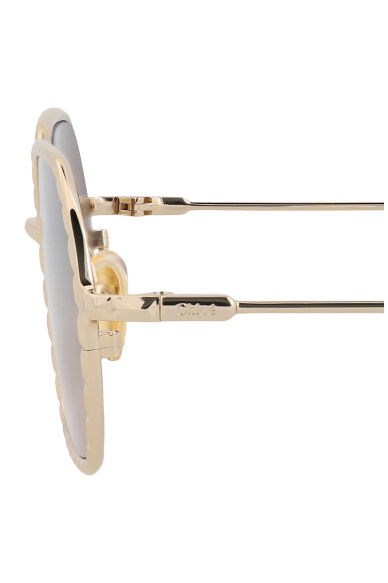 56mm Metal Frame Sunglasses, Alternate, color, GOLD GOLD COPPER
