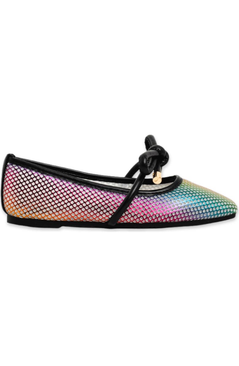 SHUSHOP Kids' Ashley Mini Metallic Ballet Flat, Alternate, color,