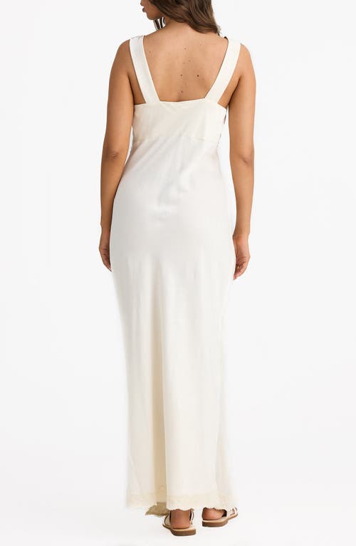 Talisman The Label Luca Lace Detail Bias Cut Maxi Dress