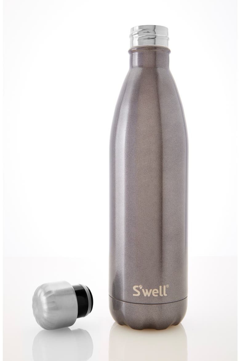 'Glitter Smokey Eye' Insulated Stainless Steel Water Bottle, Alternate, color, SMOKEY EYE
