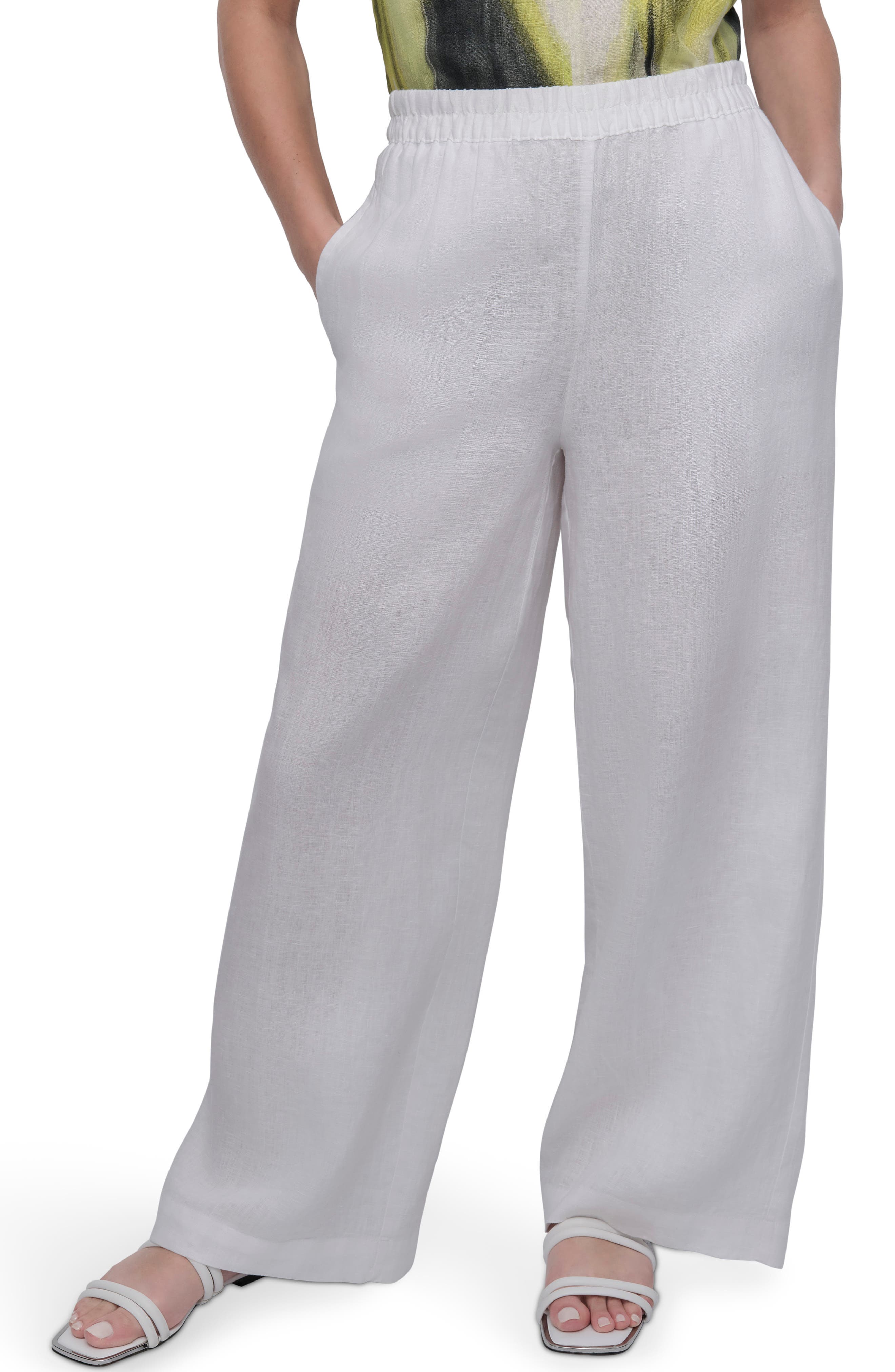 Wide Leg Linen Pants