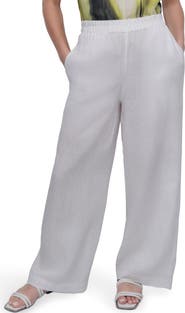 DKNY Wide Leg Linen Pants