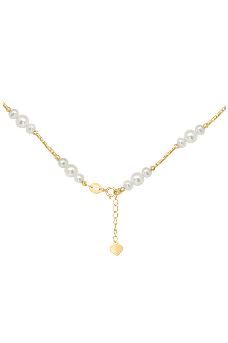 Freshwater Pearl Beaded Necklace, Alternate, color, WHITE