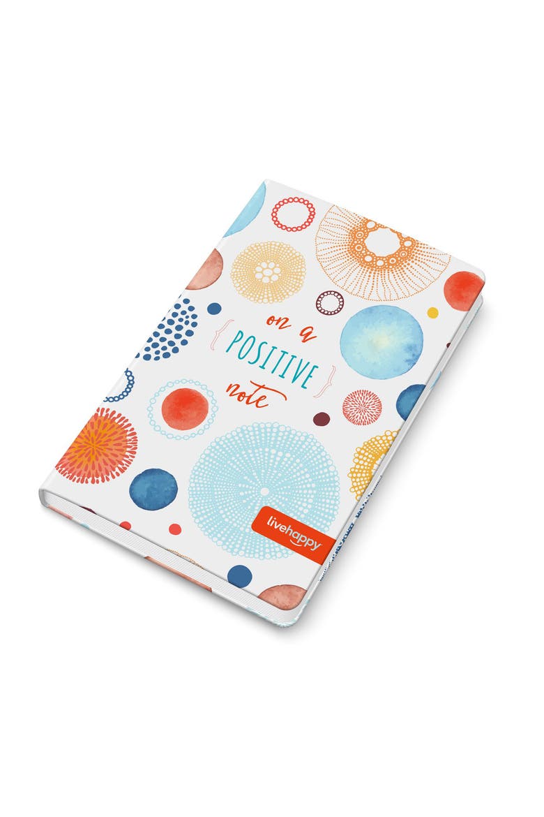 Live Happy Notebook, Main, color, Multicolored