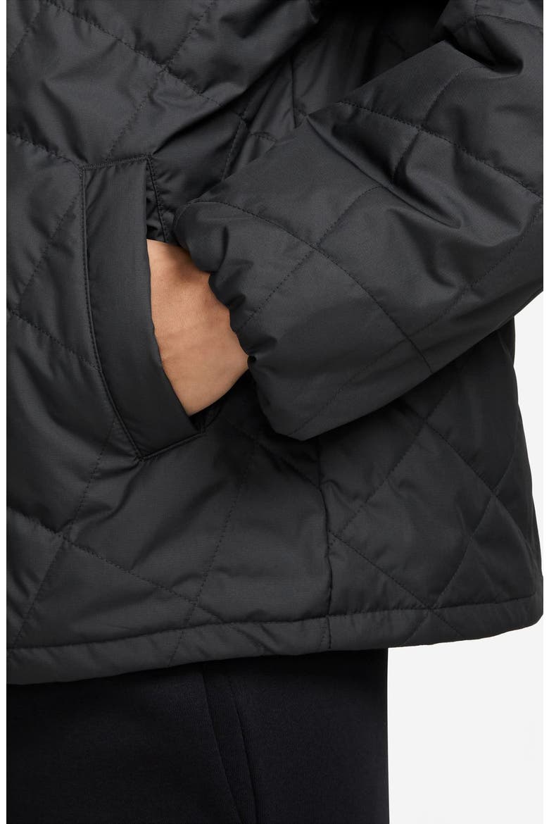 Therma-FIT Quilted Cropped Barn Jacket, Alternate, color, BLACK/ BLACK