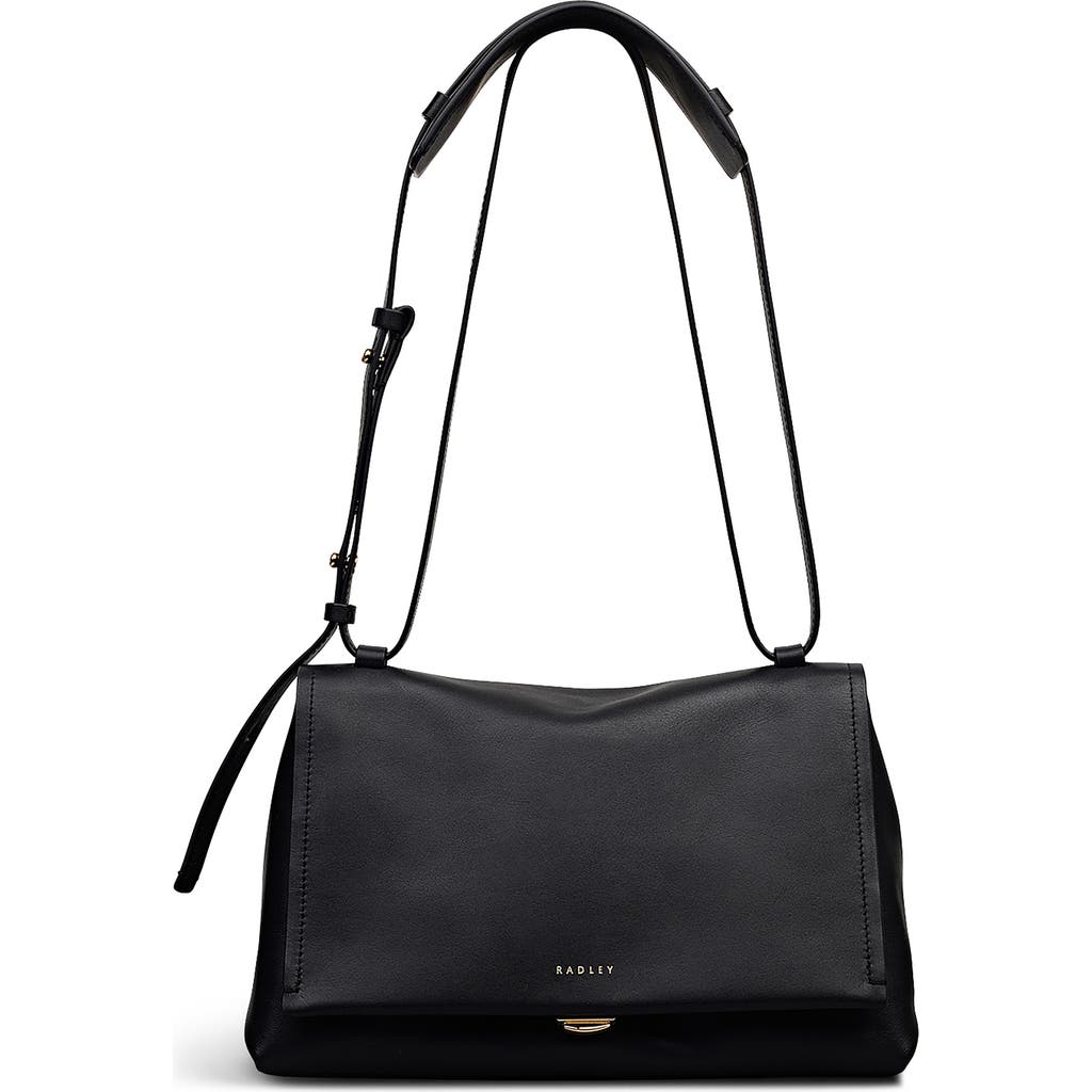 Radley Mercer Street Medium Flapover Shoulder Bag In Black
