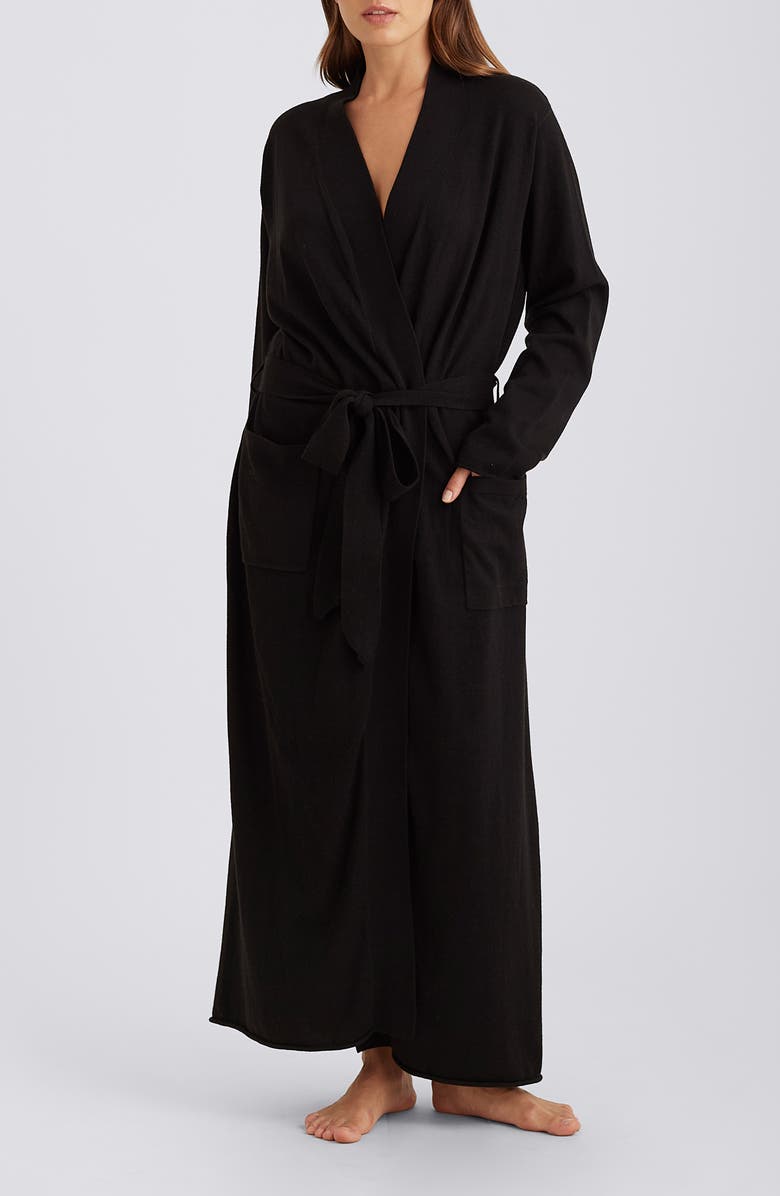 Papinelle Cotton & Cashmere Robe, Main, color, 