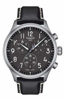 Tissot Chrono XL Chronograph Leather Strap Watch, 45mm