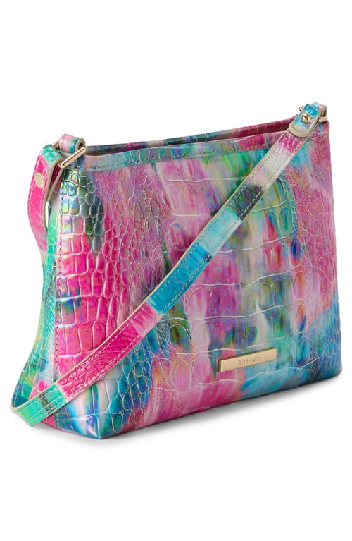 Brahmin Lorelei Croc Embossed Leather Shoulder Bag In Impression