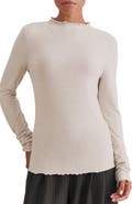 Splendid Long Sleeve Mock Neck Top