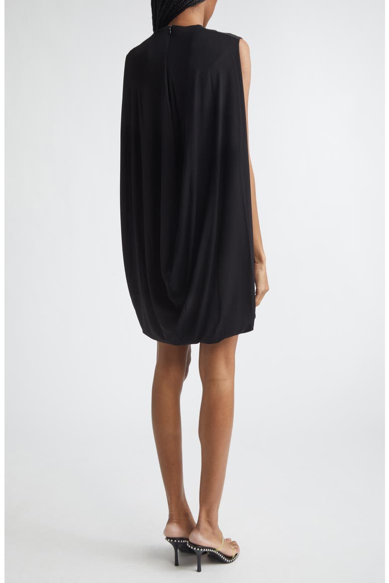 Drape Back Minidress, Alternate, color, BLACK