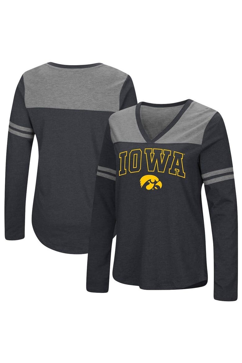 COLOSSEUM Women's Colosseum Black Iowa Hawkeyes Core Heritage Arch Logo ...