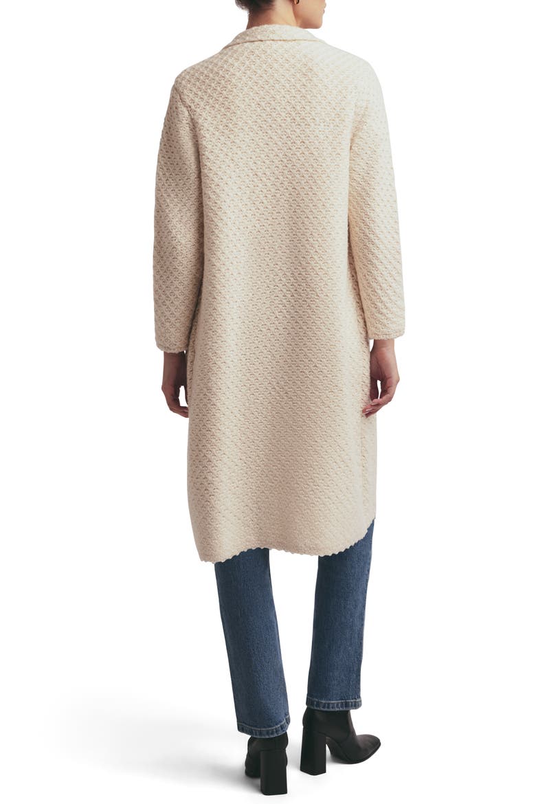The Crochet Wool Blend Coat, Alternate, color, IVORY