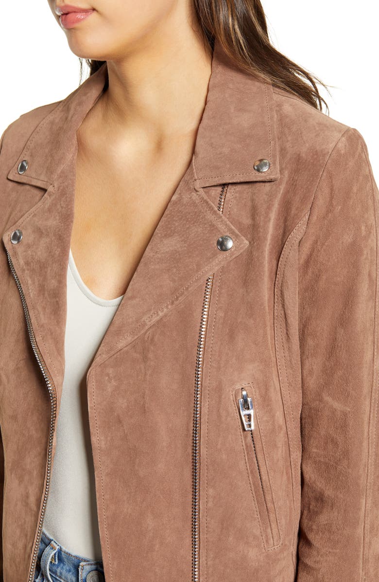 BLANKNYC Next Level Suede Moto Jacket, Alternate, color, 