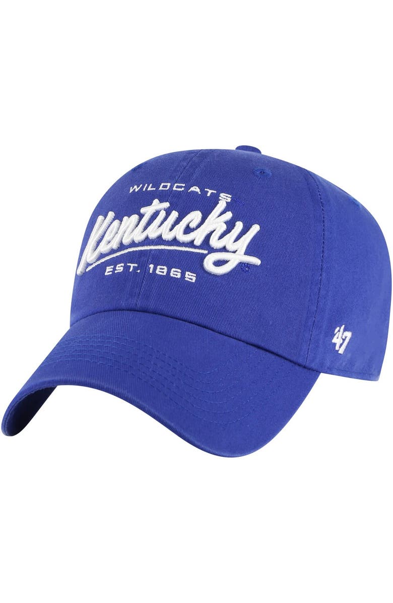 '47 Women's '47 Royal Kentucky Wildcats Sidney Clean Up Adjustable Hat, Main, color, Royal