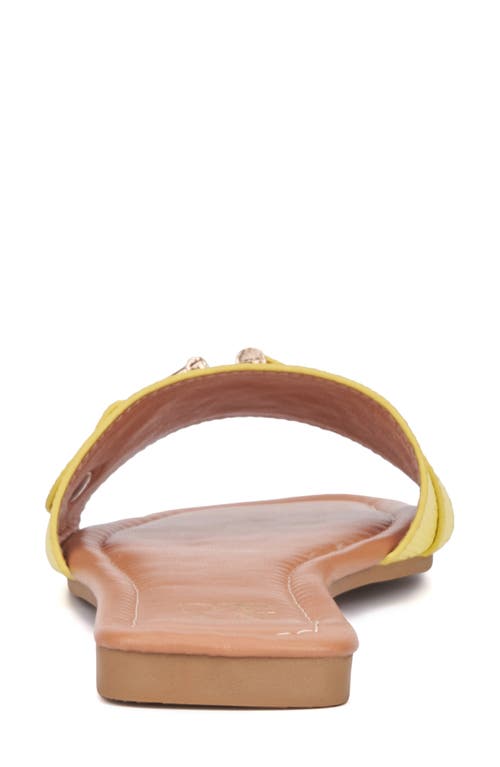 Shop New York And Company Nastia Sandal In Bright Yellow