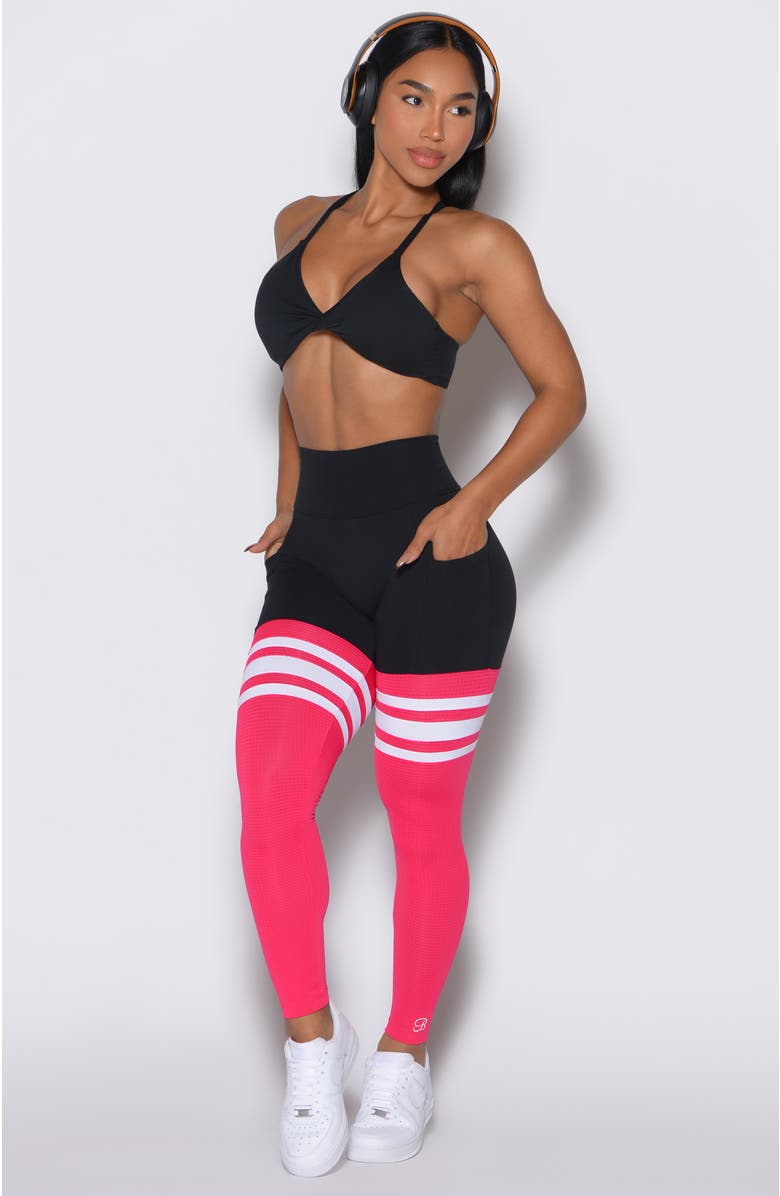 Bombshell Sportswear Twist Mini Bra, Alternate, color, Black