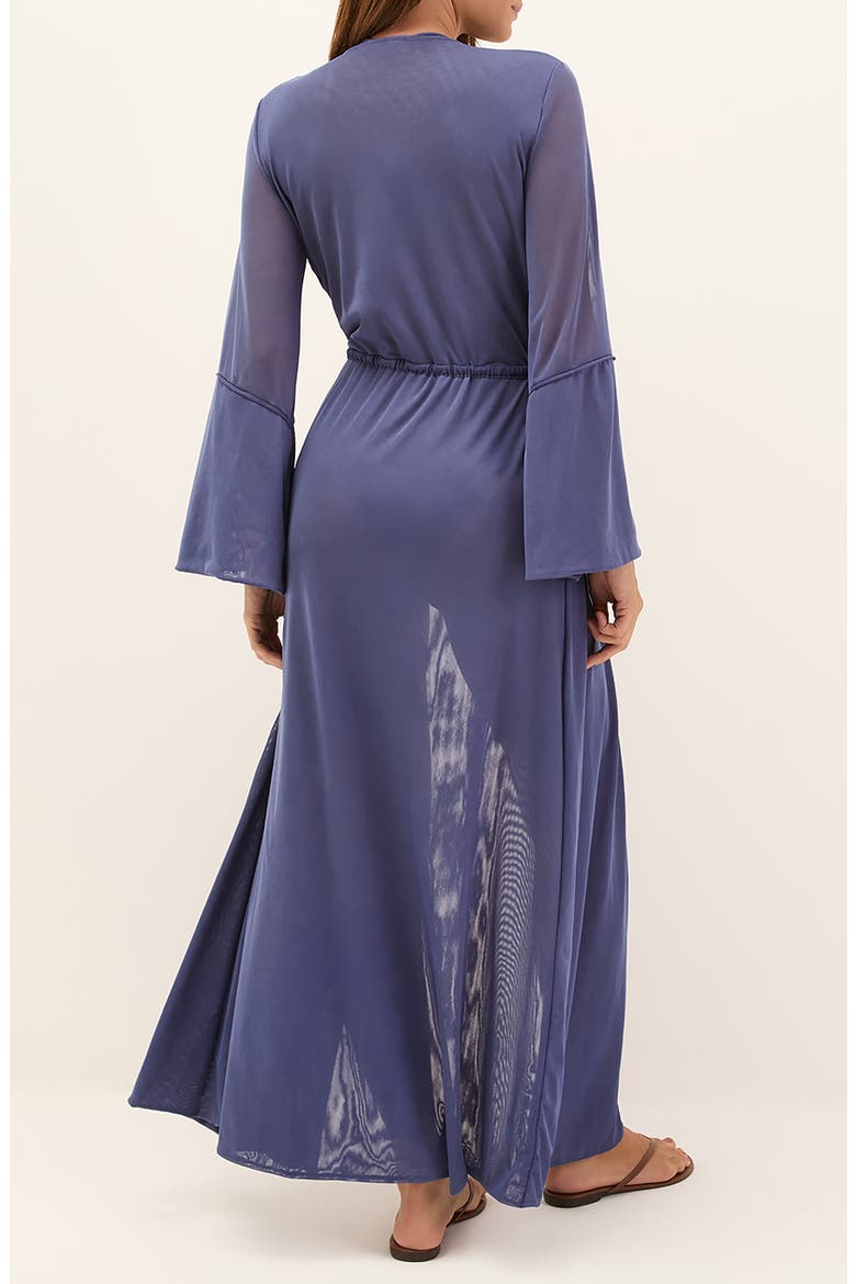 Lysa Long Sleeve Cover-Up, Alternate, color, BLUE