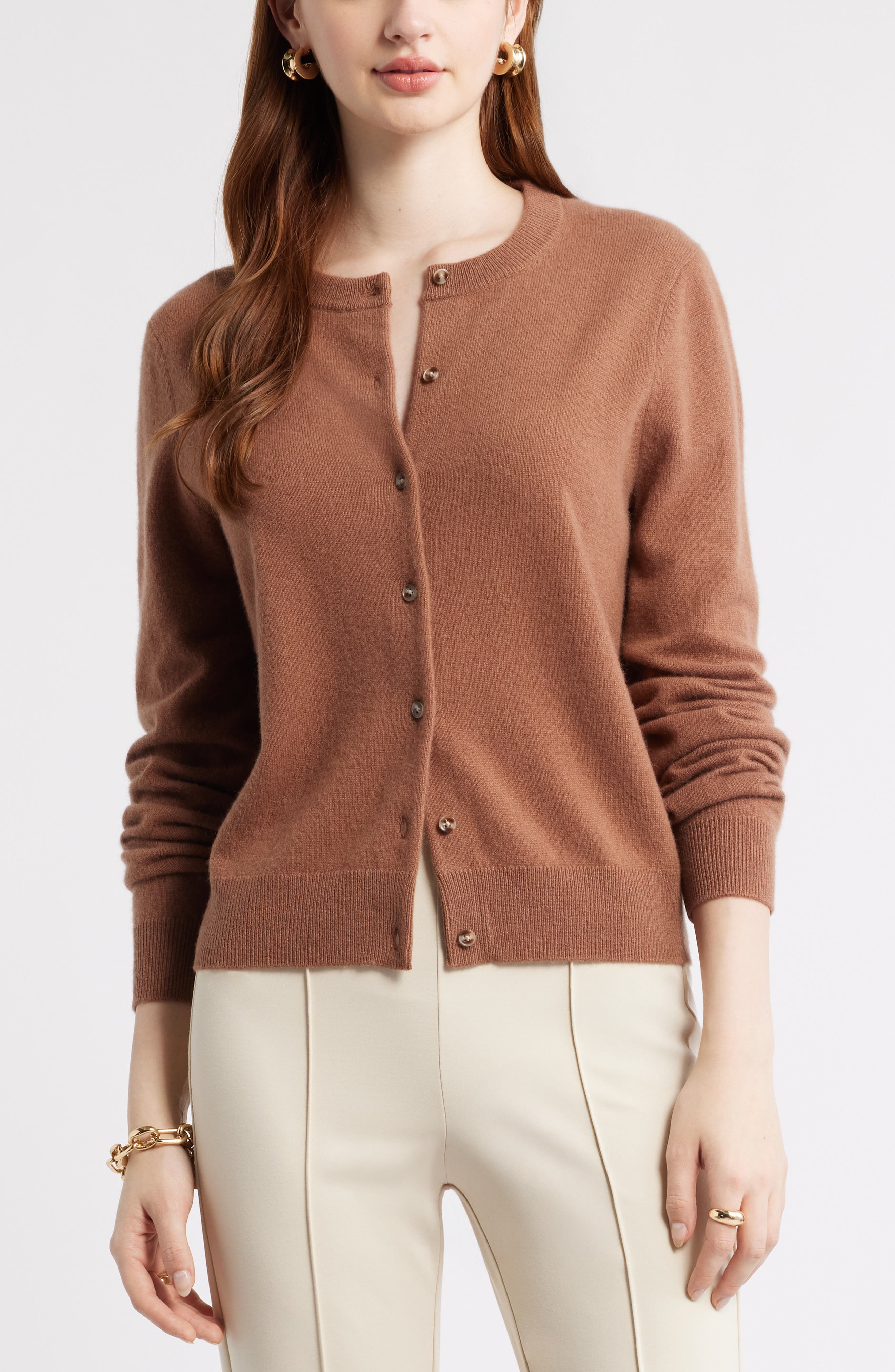 Cashmere Button-up Cardigan - image 3