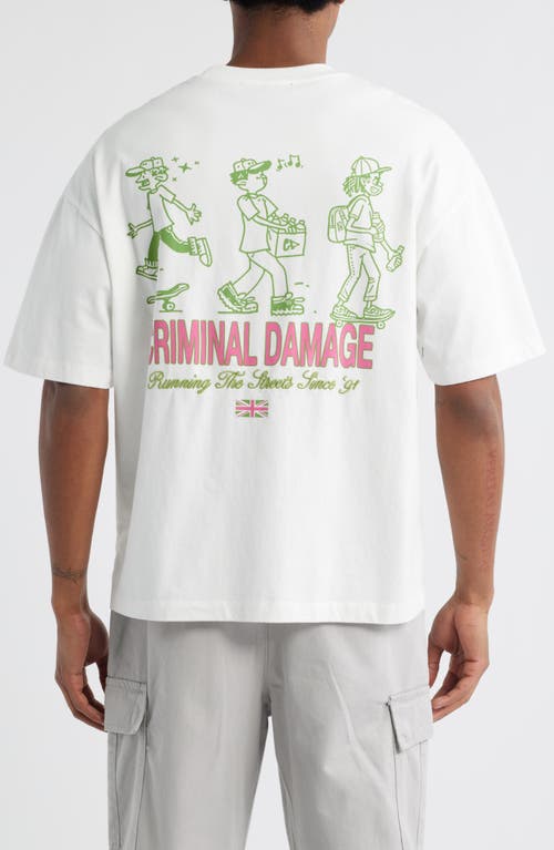 Criminal Damage Running Streets Graphic T-shirt