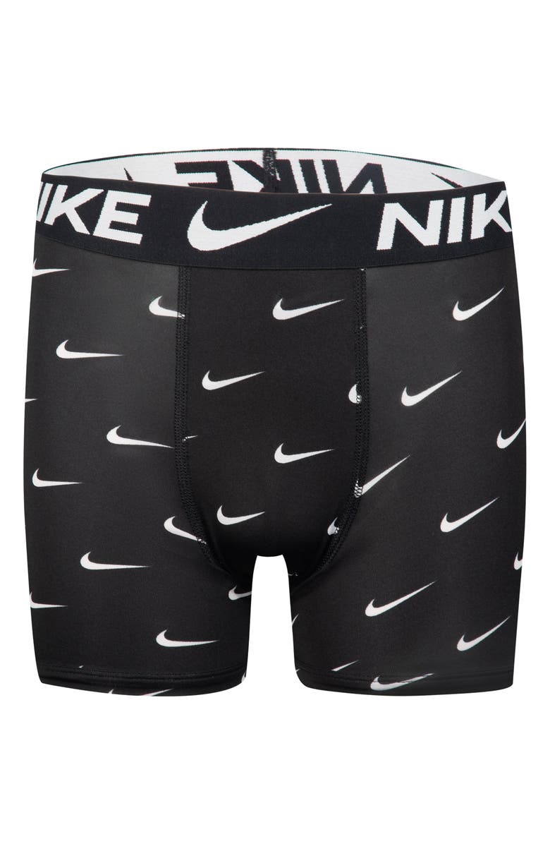 Nike Kids' Assorted 3-Pack Micro Essentials Boxer Briefs, Alternate, color, Grey/ Black