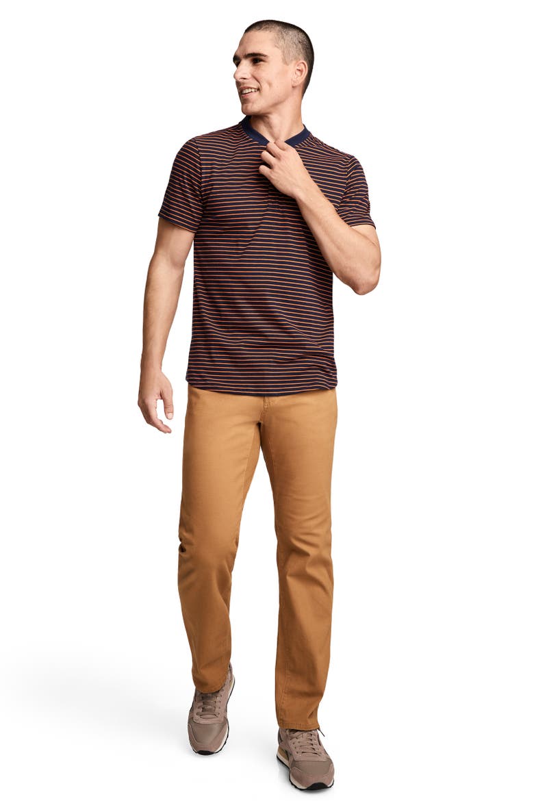 Outdoors by Luke Bryan Men's 100% Cotton Short Sleeve Henley, Alternate, color, Small Stripe