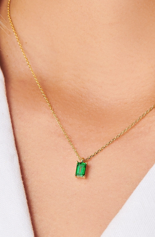 Little Sky Stone Birthstone Necklace In Green