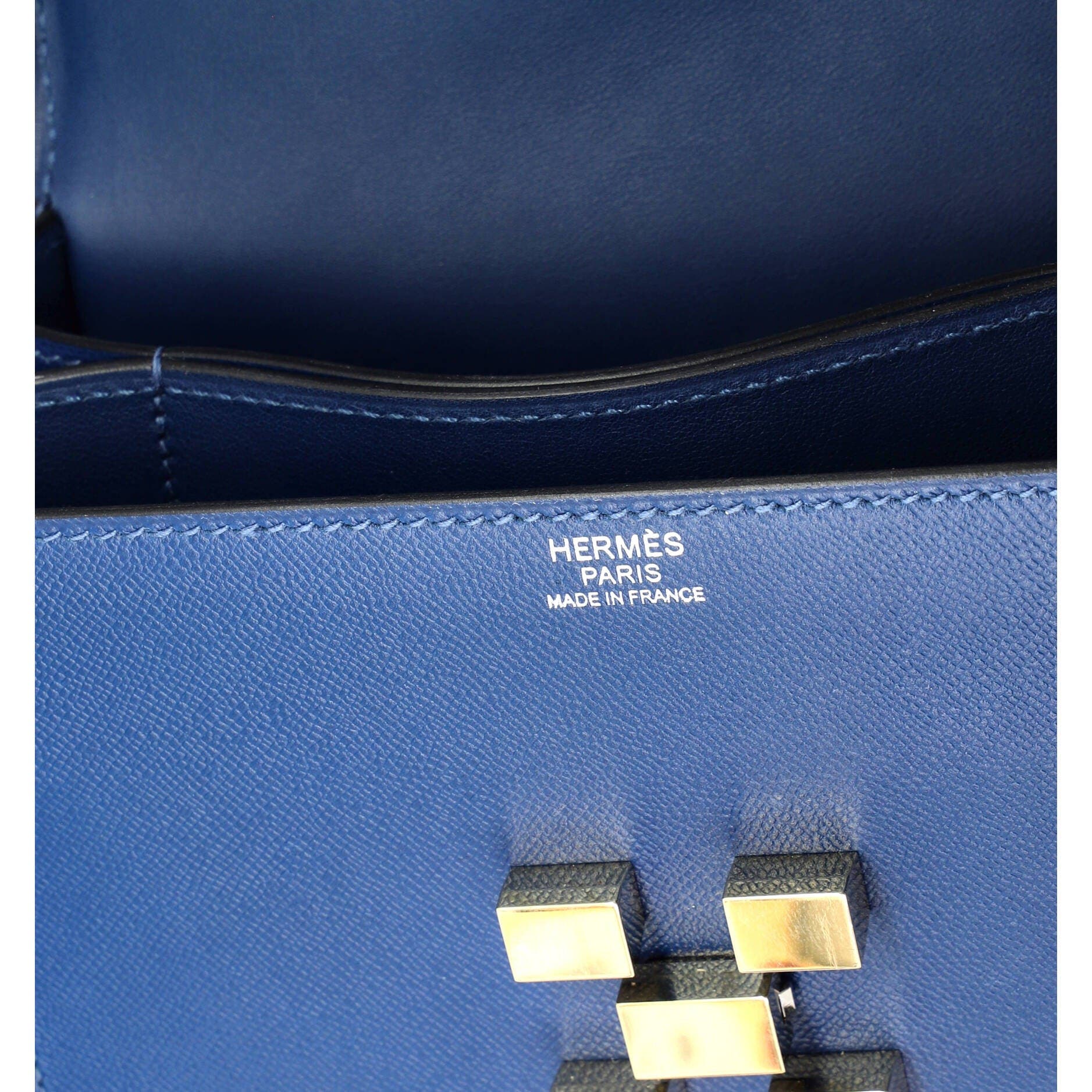 Pre-Owned Hermes Mosaique au 24 Bag Madame 17, Alternate, color, Deep Blue