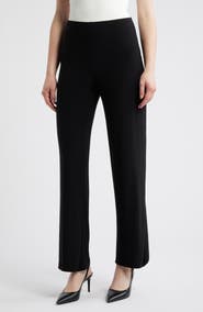 AK ANNE KLEIN Wide Leg Knit Pull-On Pants