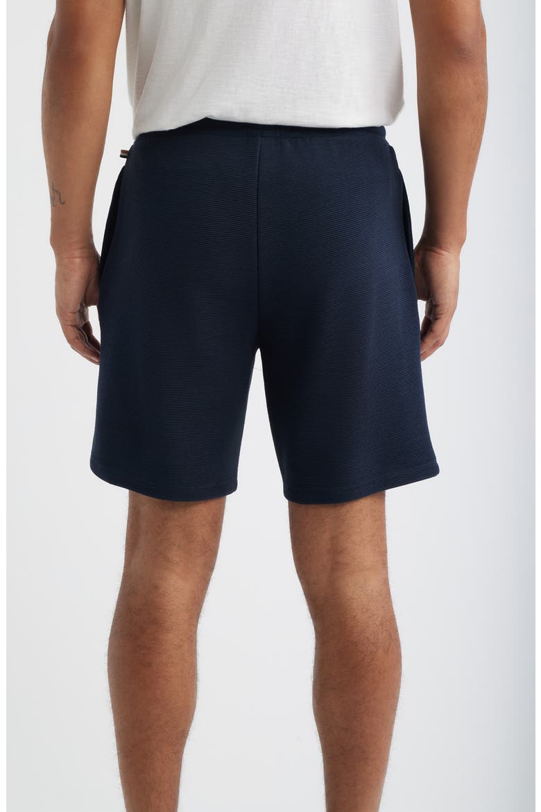 Ribbed Pajama Shorts, Alternate, color, DARK BLUE