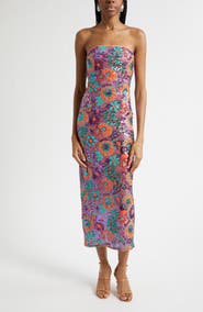 Ramy Brook Bonnie Sequin Strapless Sheath Dress