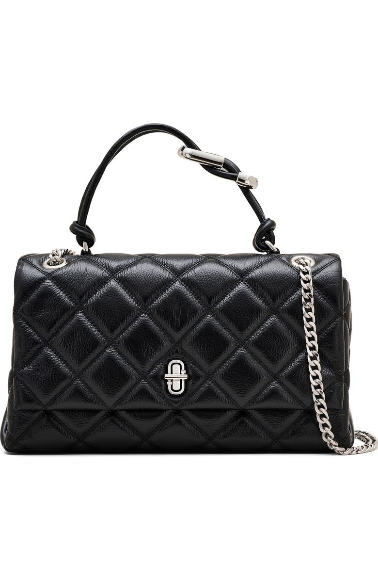 Marc Jacobs The Dual Chain Diamond Quilted Convertible Leather Shoulder Bag, Main, color,