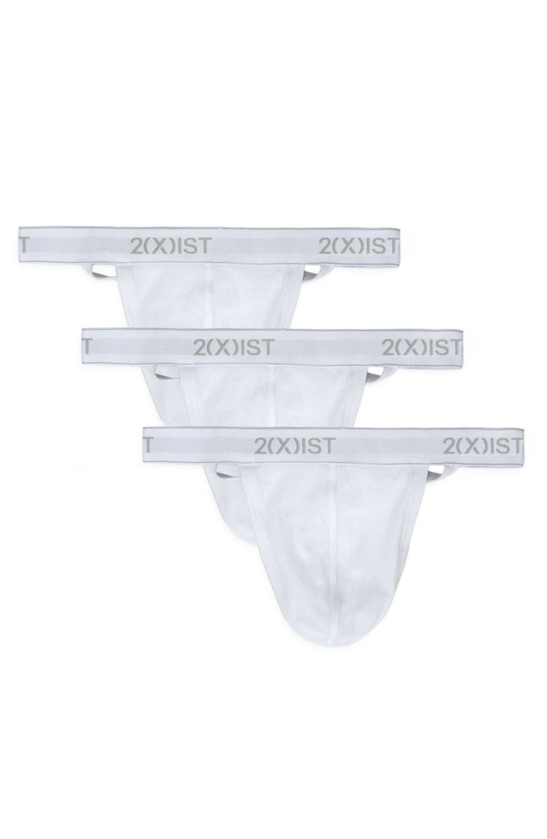 2(x)ist 3-Pack Cotton Thong, Alternate, color, White