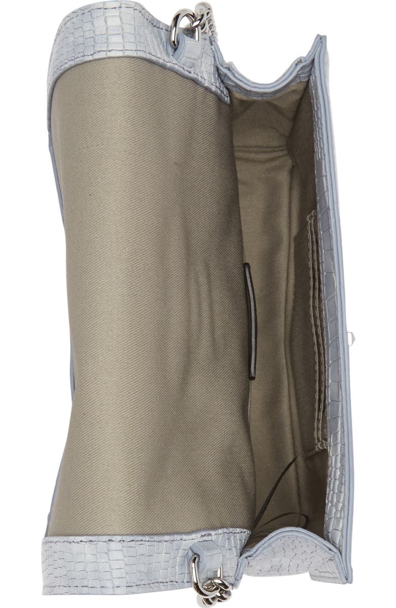 Rebecca Minkoff Small Love Croc Embossed Leather Crossbody Bag, Alternate, color,