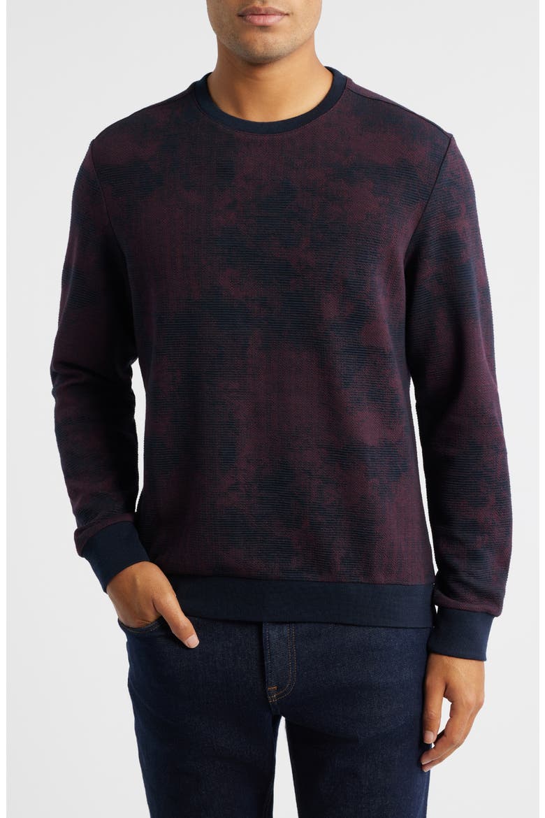Ishim Crewneck Pullover, Main, color, RED