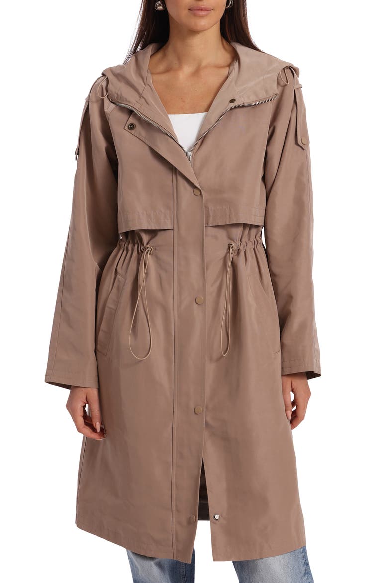 Oversize Water Resistant Trench Coat, Main, color, KHAKI