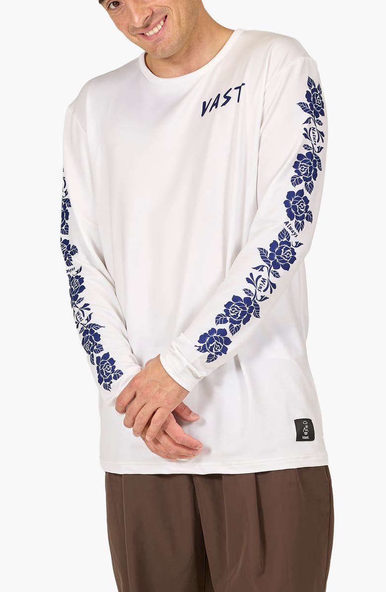 VAST New Rosa Performance Long Sleeve T-Shirt, Alternate, color, White