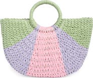 ALESSIA BIANCHI East/West Straw Tote